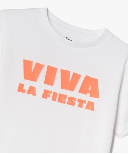 Tee-shirt à message estival garçon